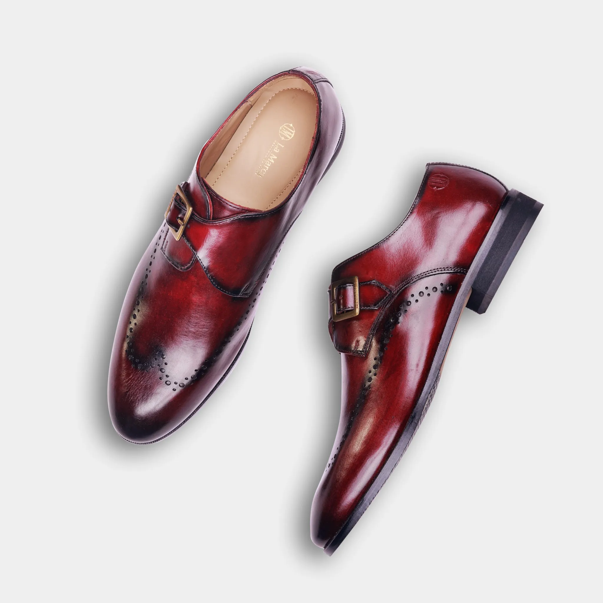 Klark Single Monk (Oxblood)