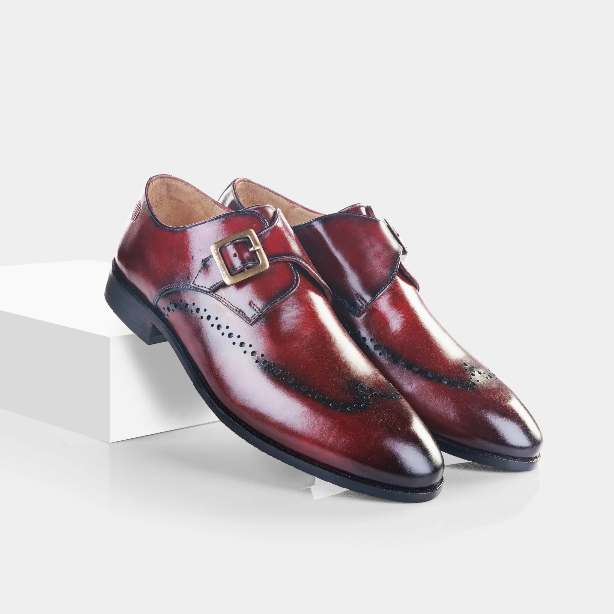Klark Single Monk (Oxblood)