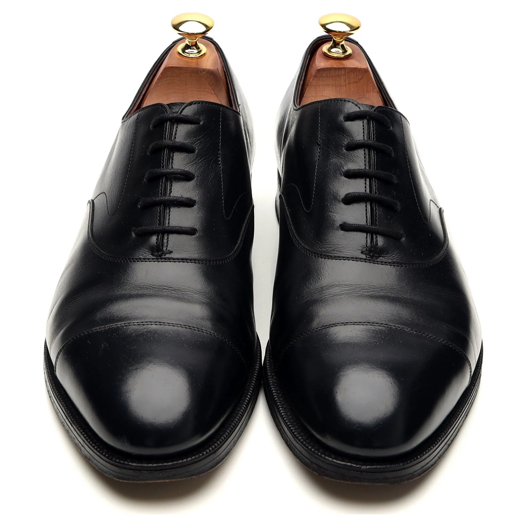 Kurt Geiger 'Chelsea' Navy Blue Leather Oxford UK 9 F