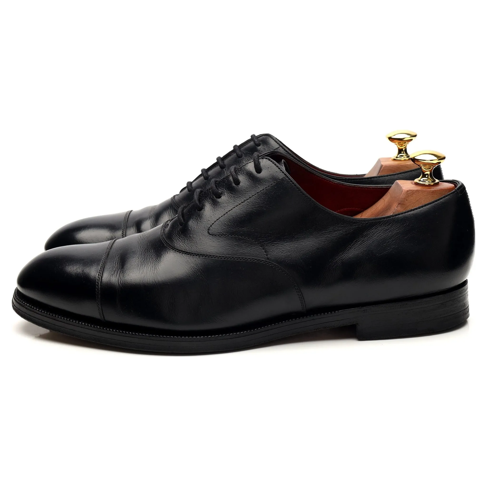 Kurt Geiger 'Chelsea' Navy Blue Leather Oxford UK 9 F