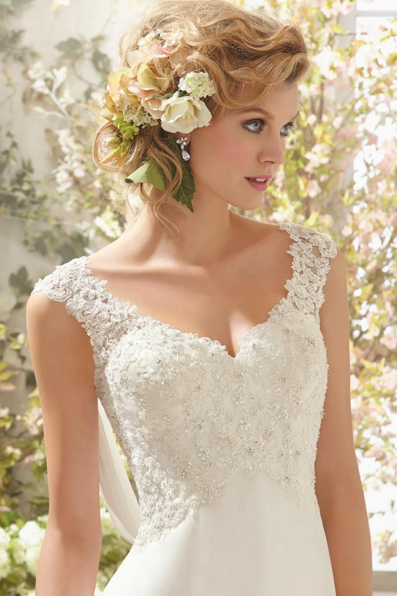 Lace Bodice Summer Boho Beach Bridal Wedding Dresses