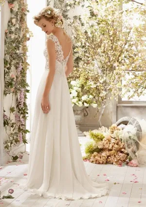 Lace Bodice Summer Boho Beach Bridal Wedding Dresses