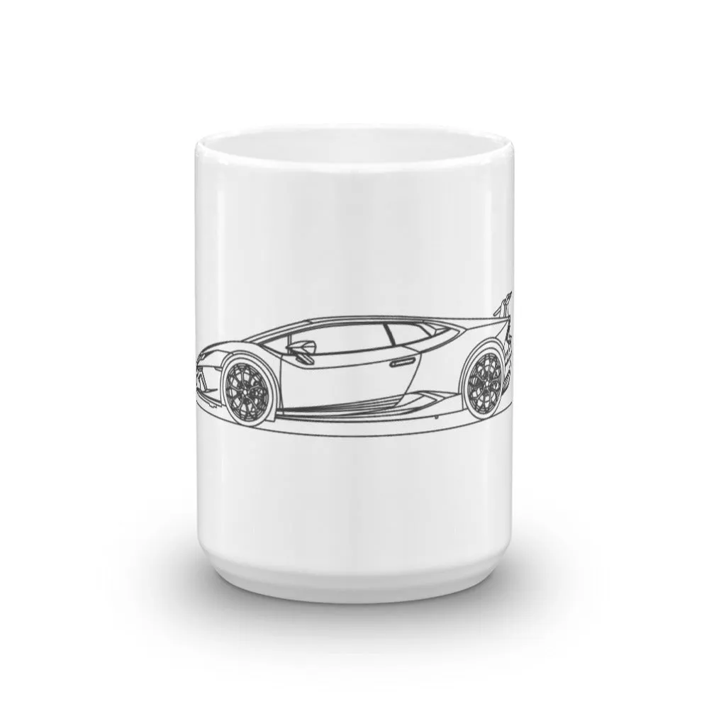 Lamborghini Huracán Performante Silhouette Mug