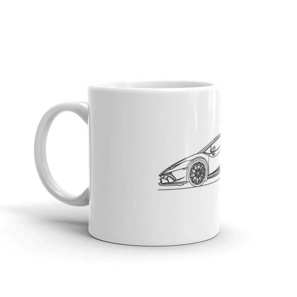 Lamborghini Huracán Performante Silhouette Mug