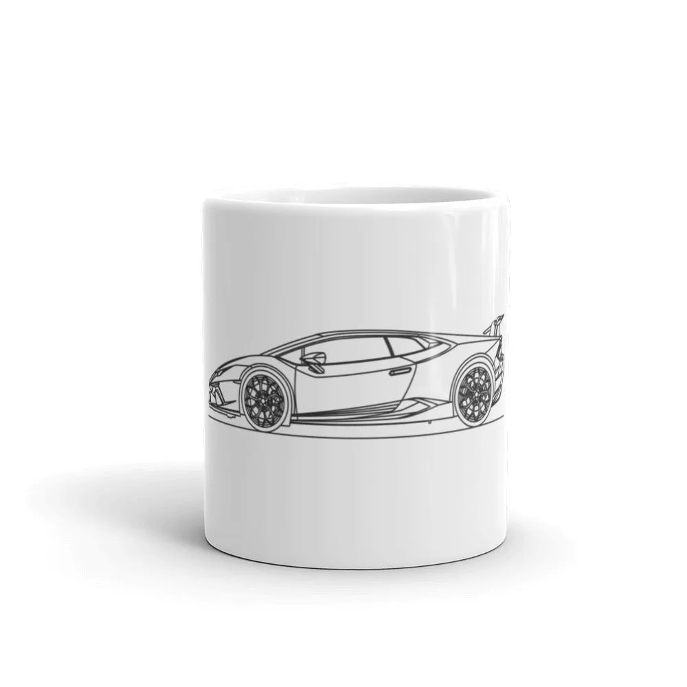 Lamborghini Huracán Performante Silhouette Mug