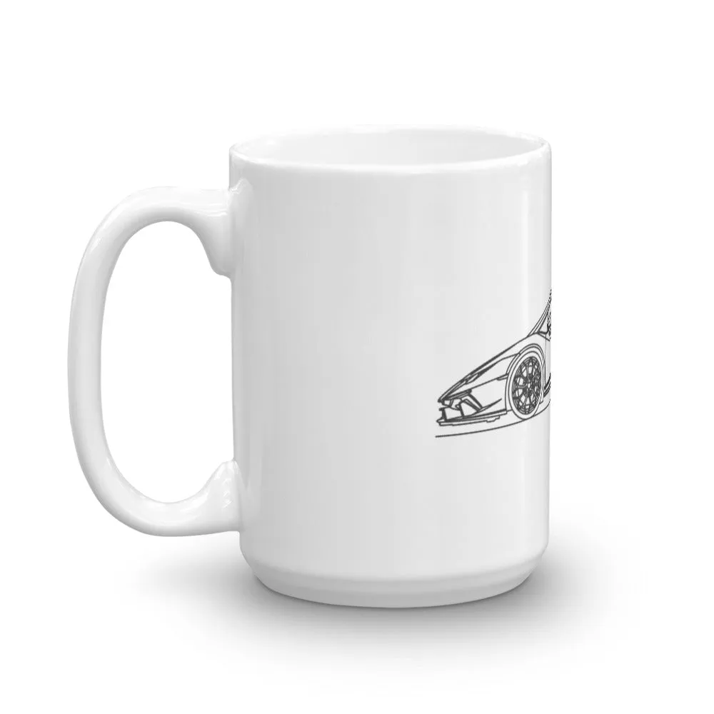 Lamborghini Huracán Performante Silhouette Mug