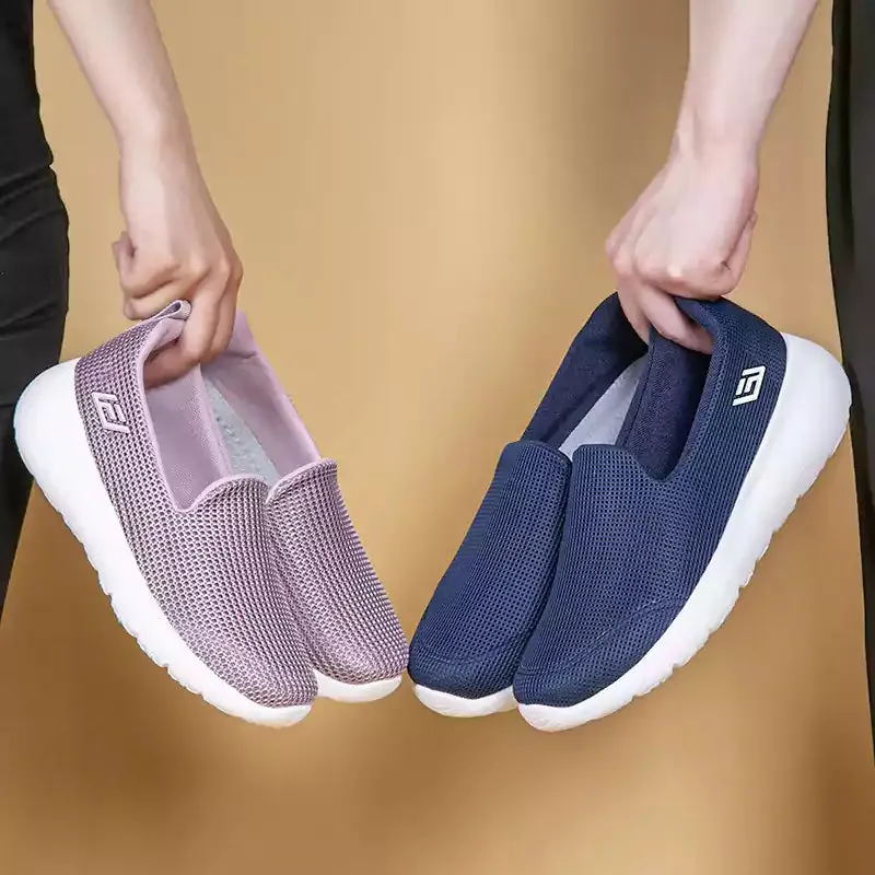 🔥Last Day 49% OFF - Women Light weight Soft-soled Flyknit Walking Shoes