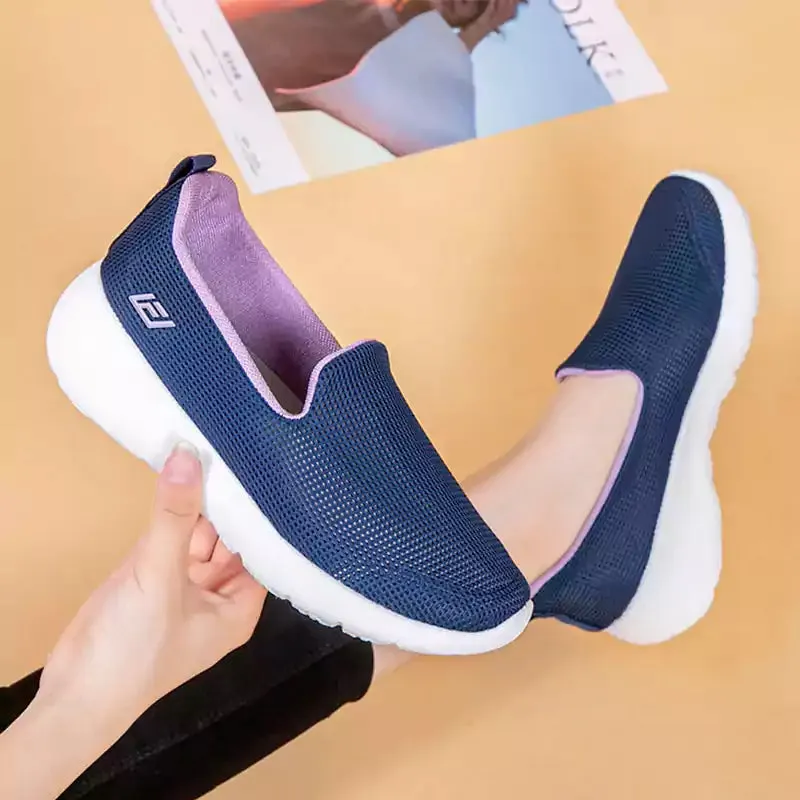 🔥Last Day 49% OFF - Women Light weight Soft-soled Flyknit Walking Shoes