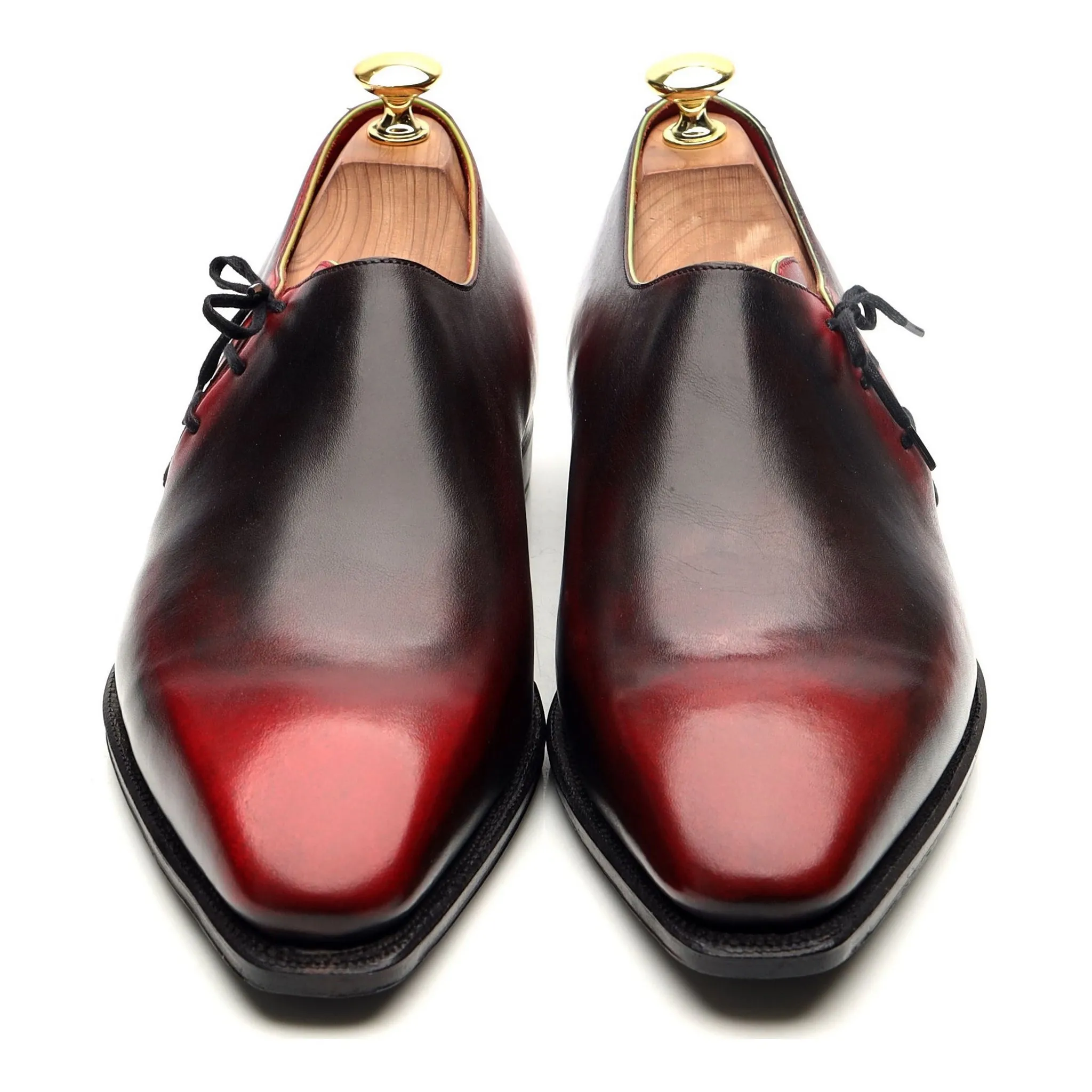 'Lateral Lace' Black Red Leather Oxford UK 8.5 E
