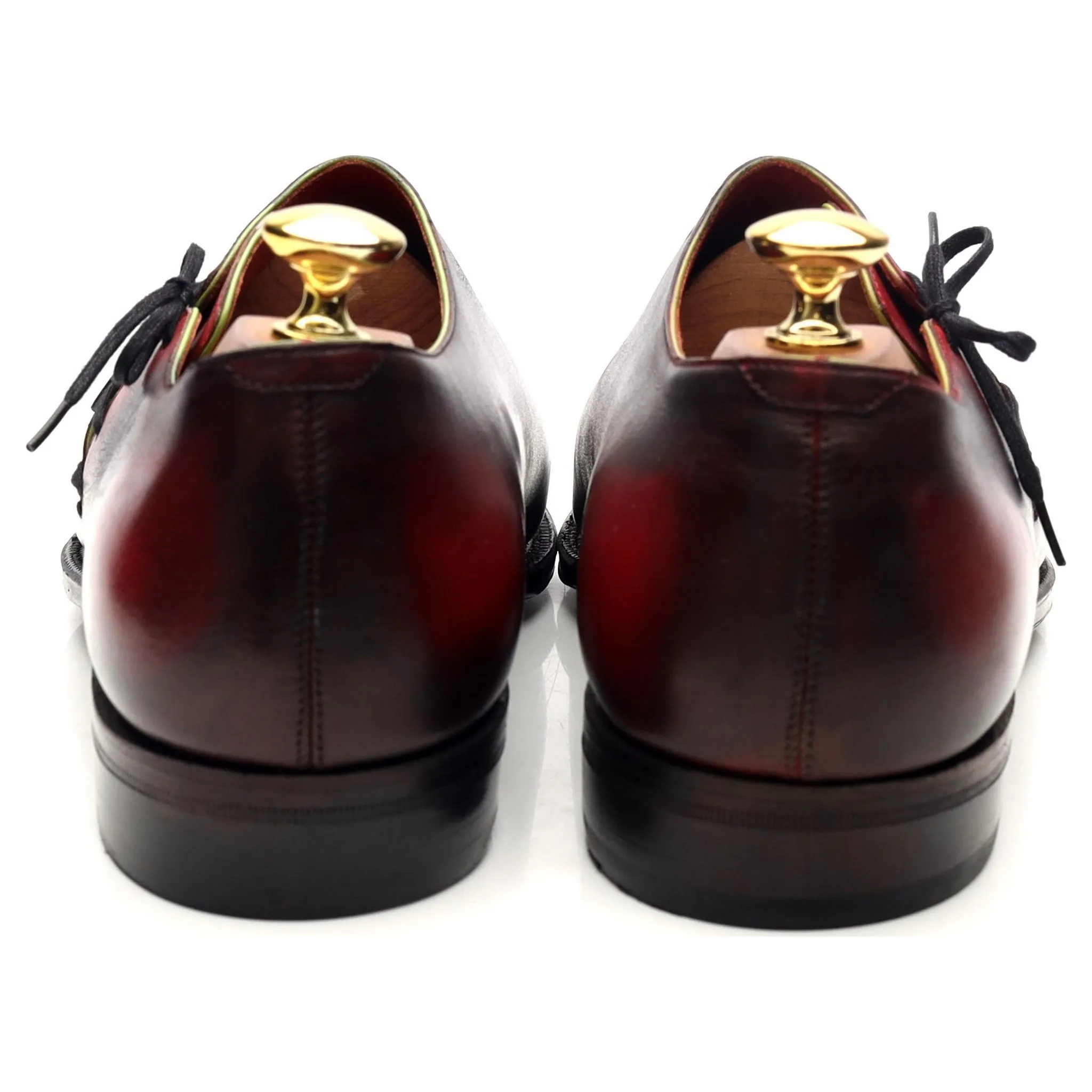 'Lateral Lace' Black Red Leather Oxford UK 8.5 E