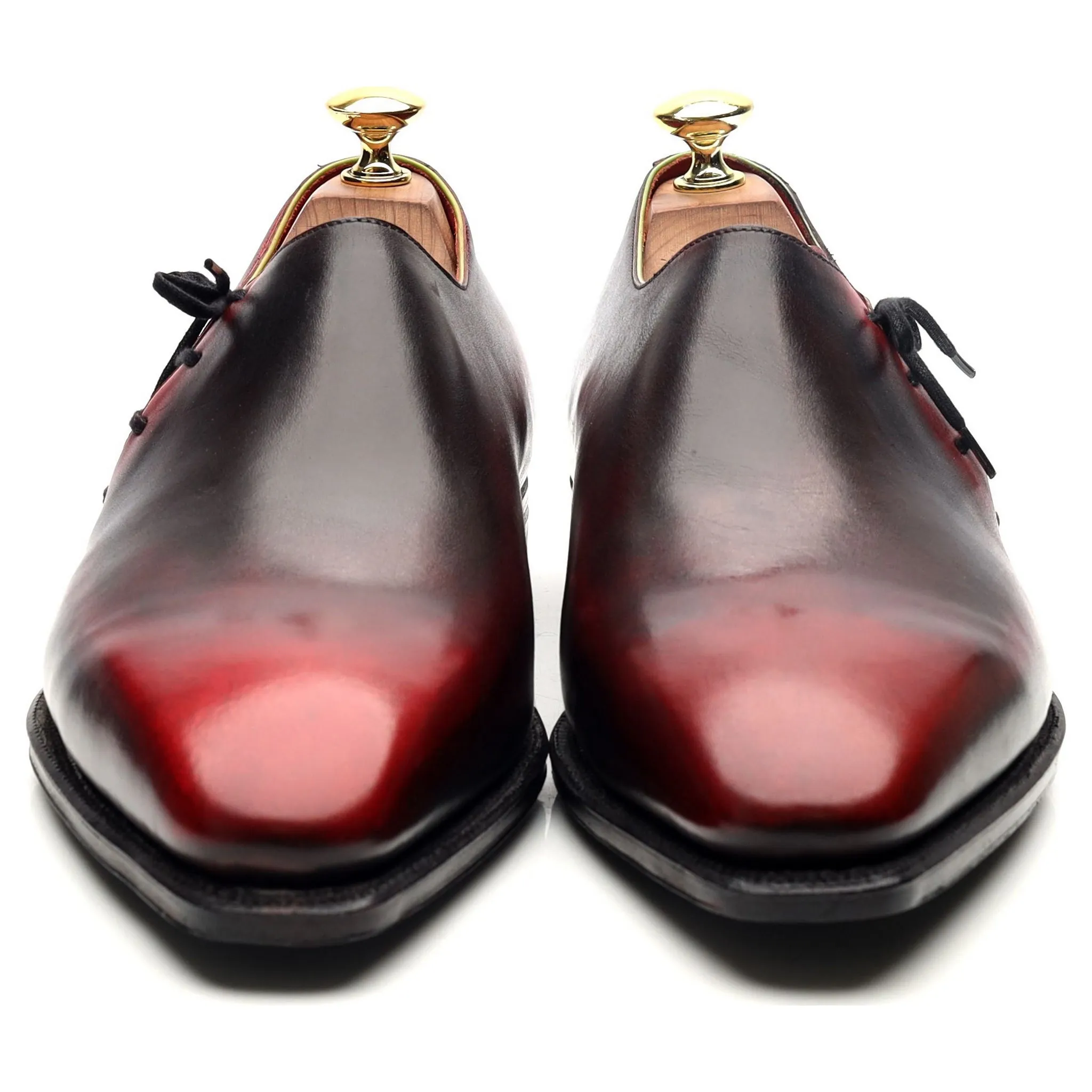 'Lateral Lace' Black Red Leather Oxford UK 8.5 E