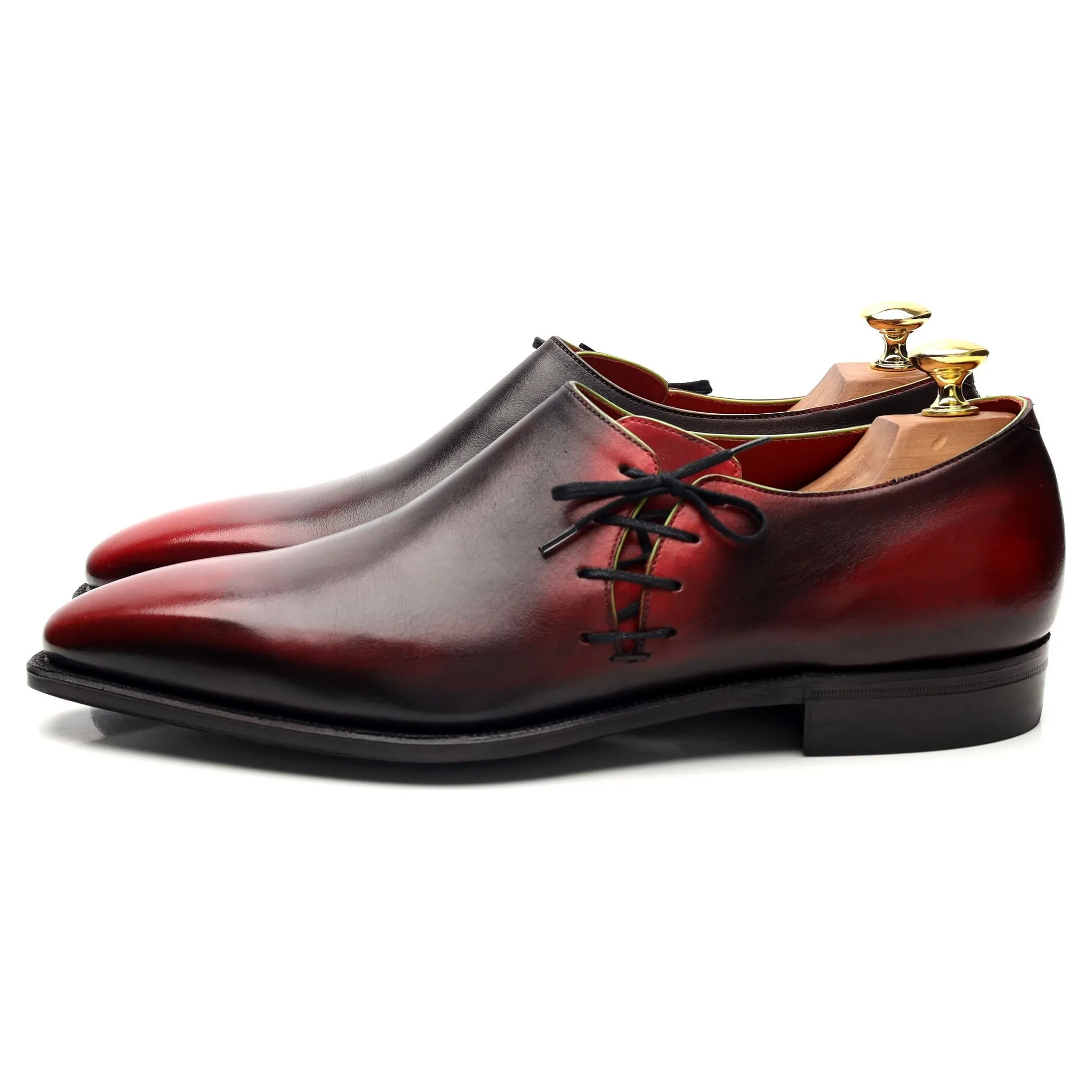 'Lateral Lace' Red Leather Oxford UK 8.5 E