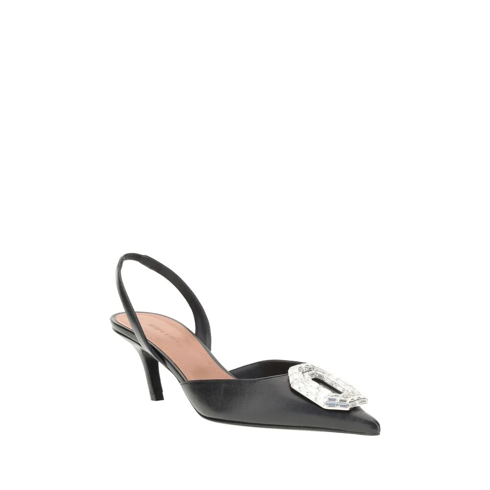 Leather slingback Pumps