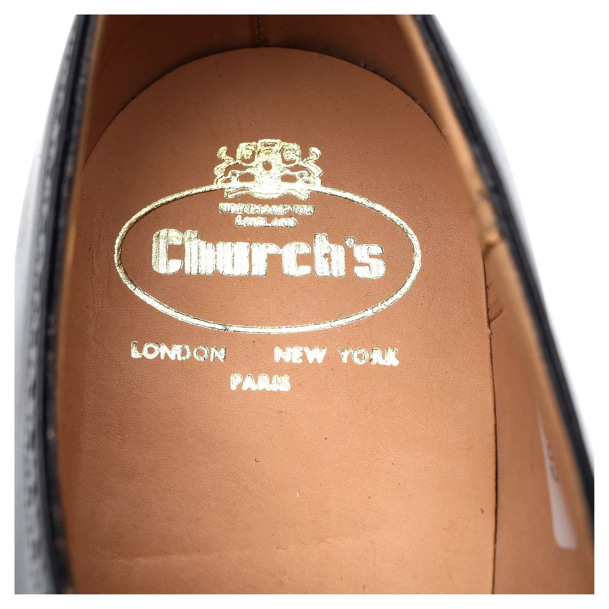 'Legate' Black Leather Oxford  Brogue UK 11 G