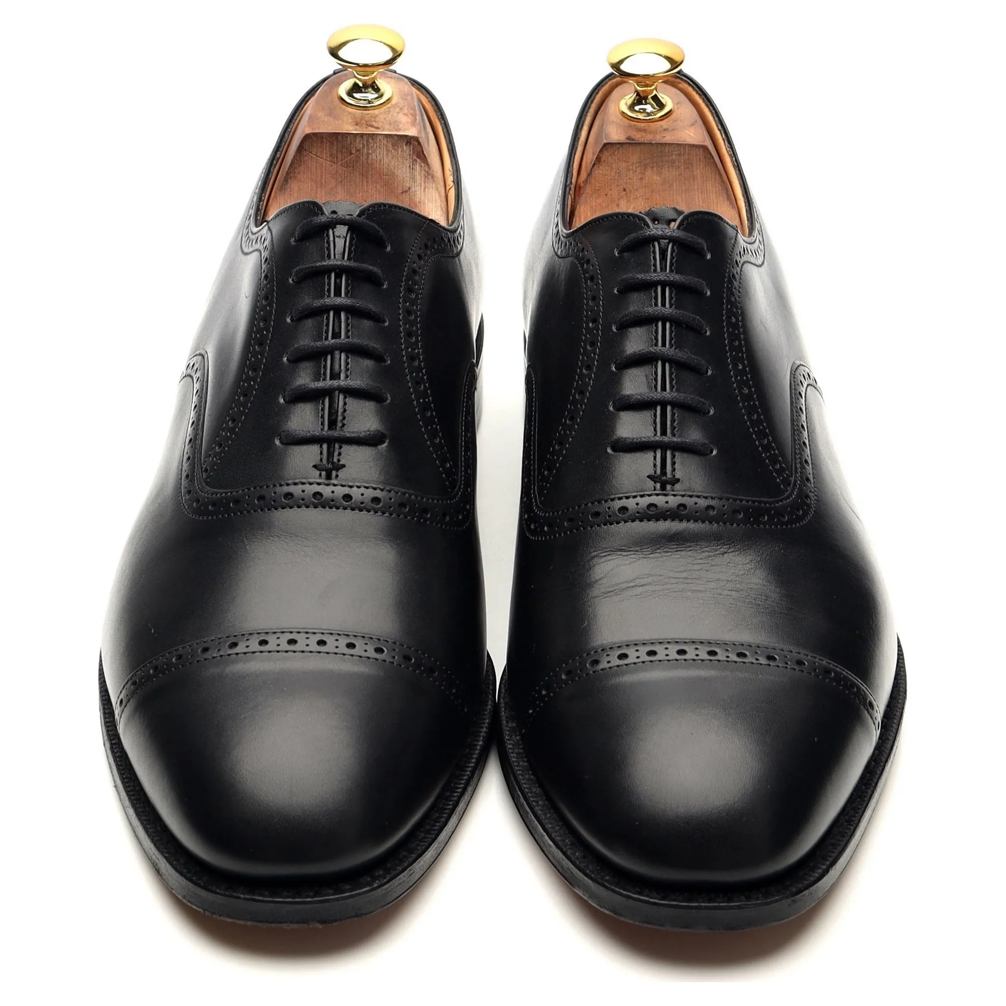 'Legate' Black Leather Oxford  Brogue UK 11 G