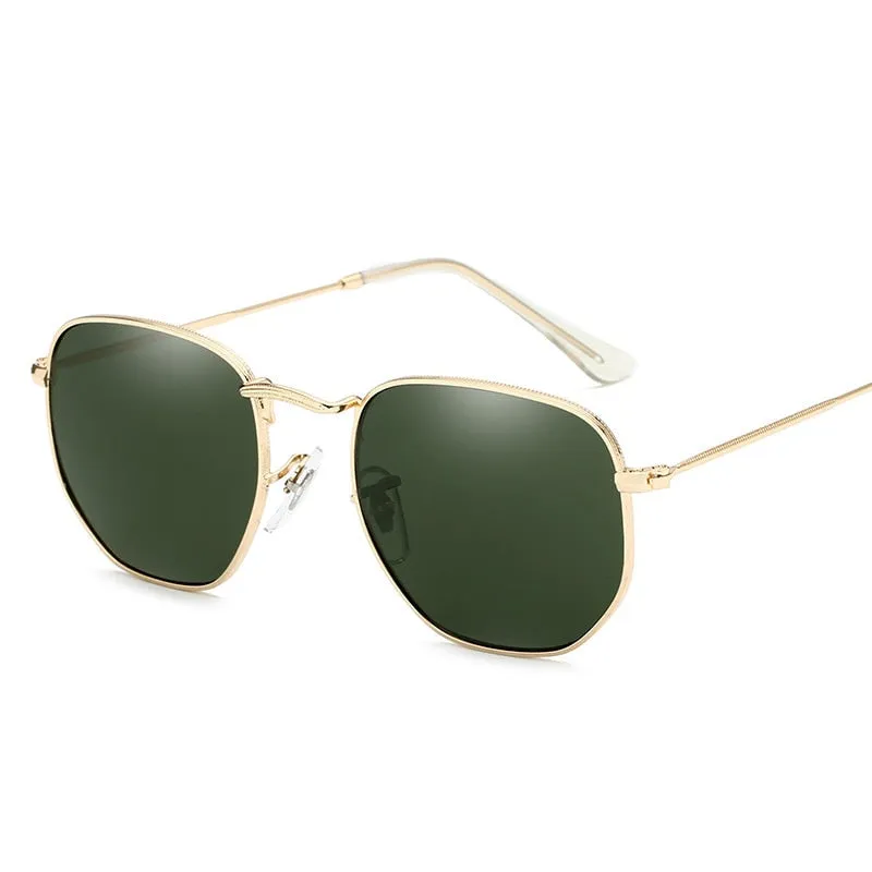 LeonLion Fashion Retro Sunglasses Men 2021 Square Vintage Glasses for Men/Women Luxury Sunglasses Men Small Lunette Soleil Homme