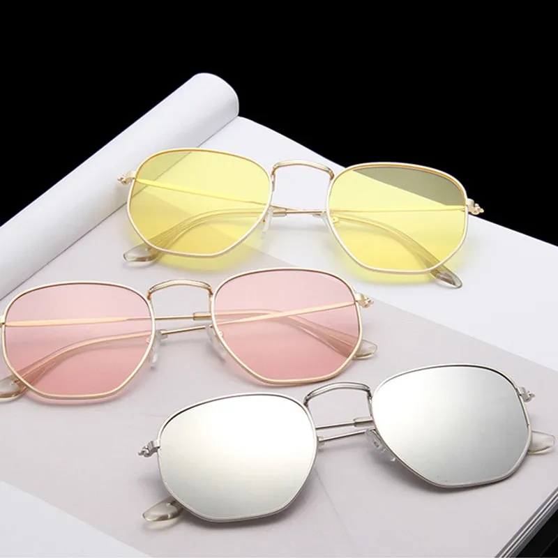 LeonLion Fashion Retro Sunglasses Men 2021 Square Vintage Glasses for Men/Women Luxury Sunglasses Men Small Lunette Soleil Homme