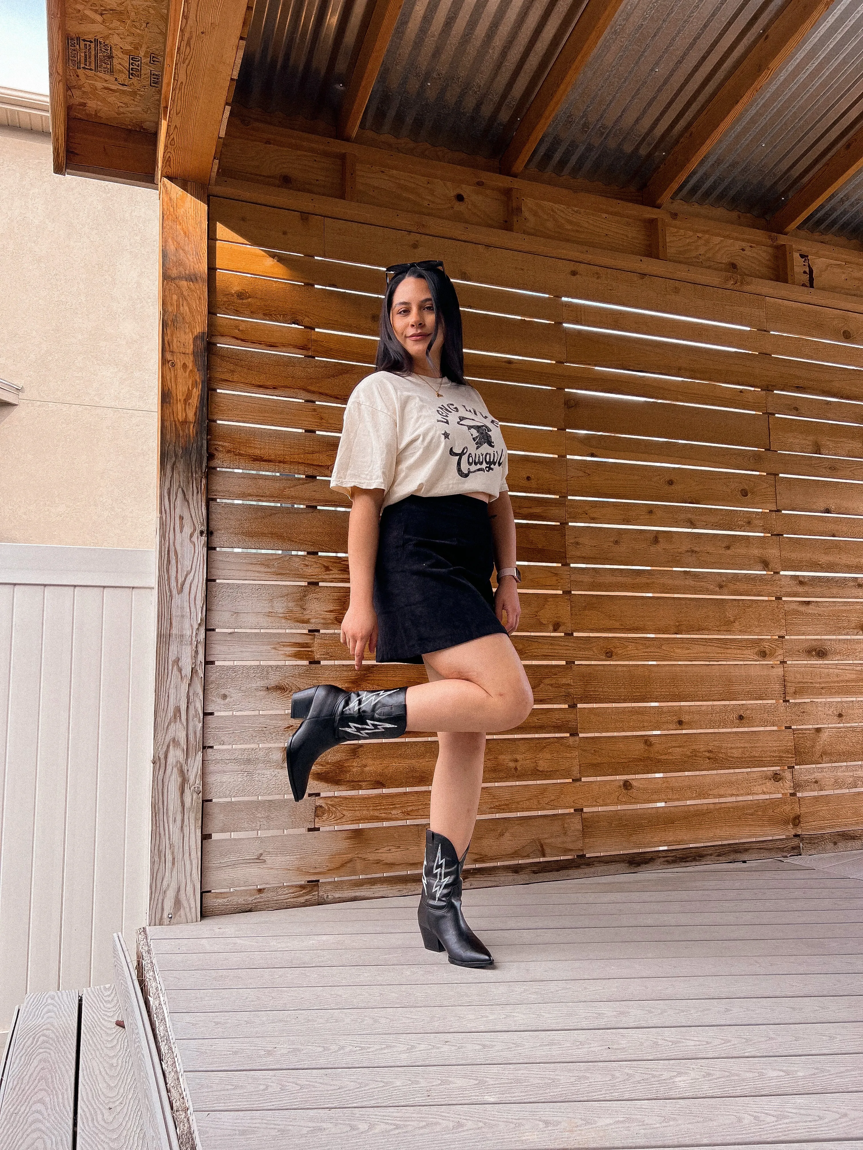 lightning bolt cowboy booties