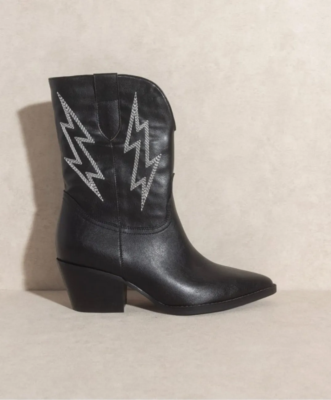 lightning bolt cowboy booties