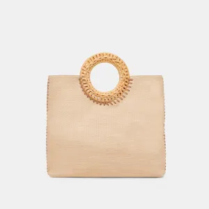 LILAH CLUTCH NATURAL EMBOSSED STELLA