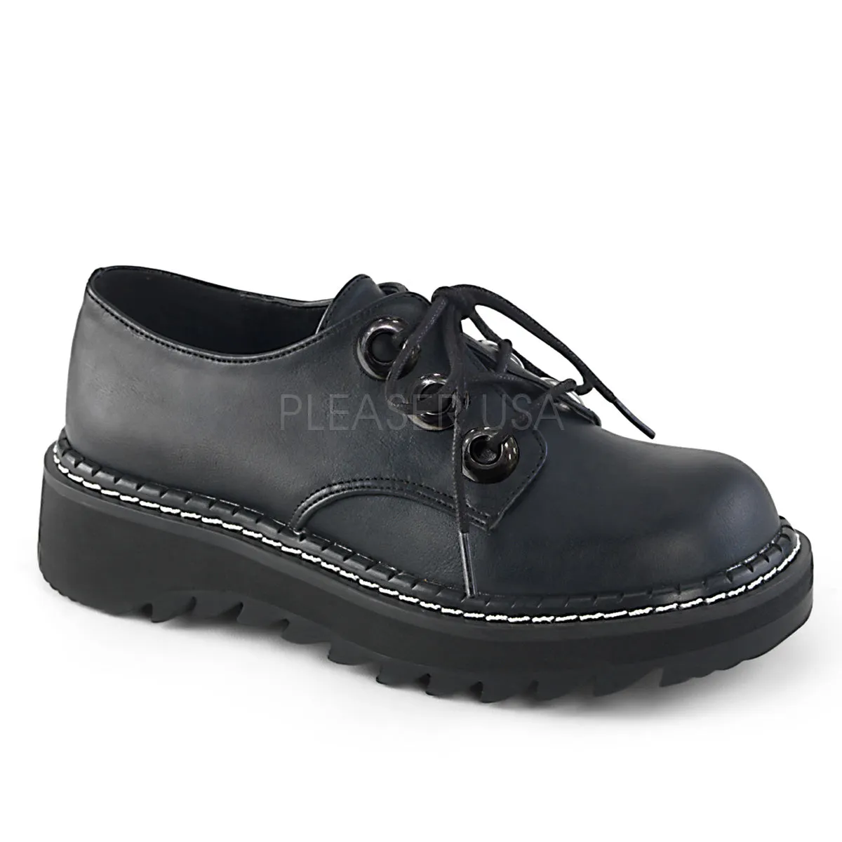LILITH-99  Black Vegan Leather