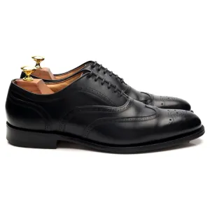 'Longton' Black Leather Oxford Brogue UK 7.5 F