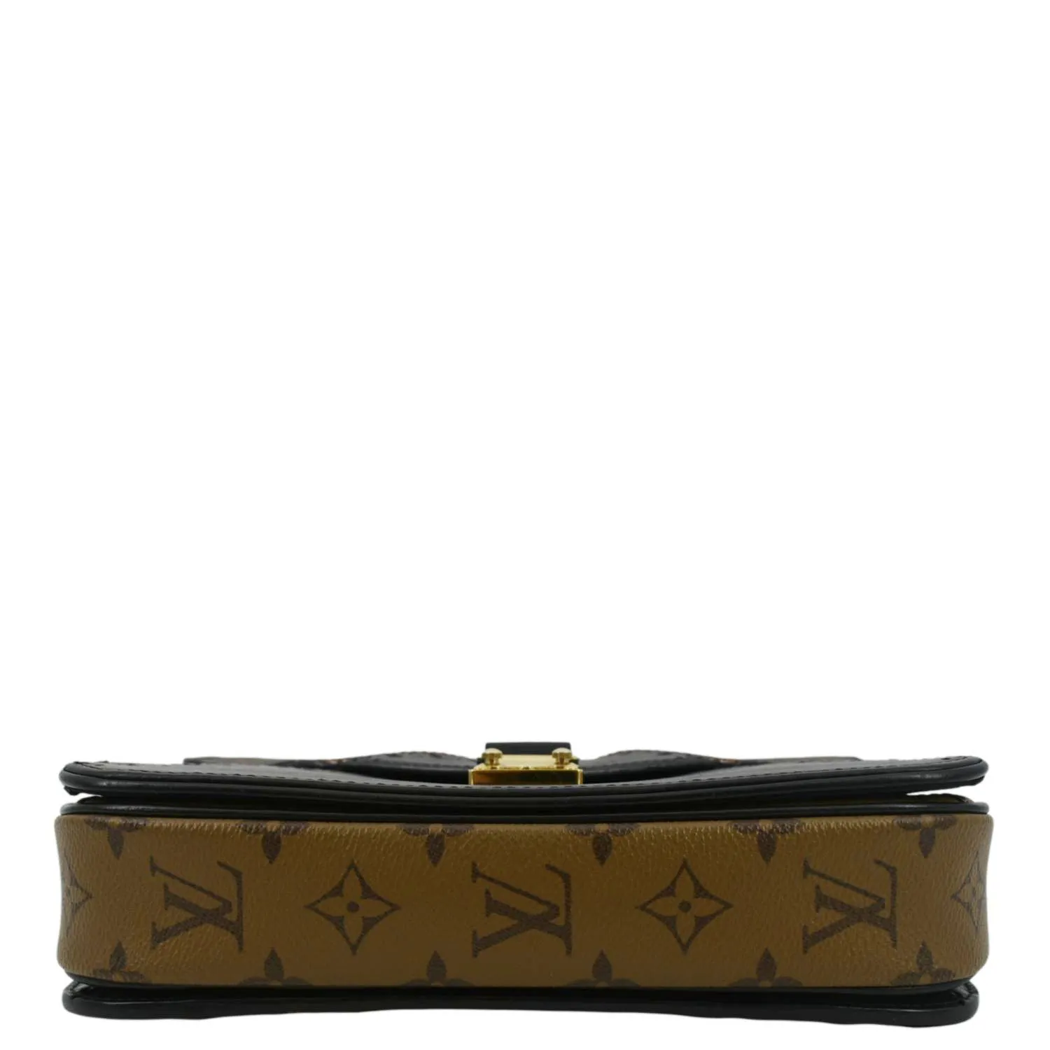 LOUIS VUITTON Metis Pochette Brogue Reverse Monogram Shoulder Bag Black