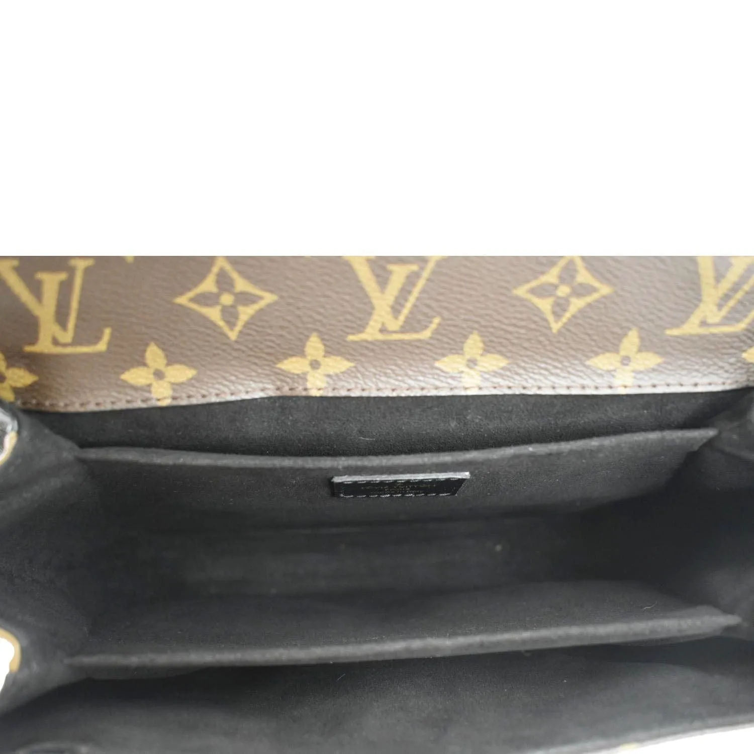 LOUIS VUITTON Metis Pochette Brogue Reverse Monogram Shoulder Bag Black