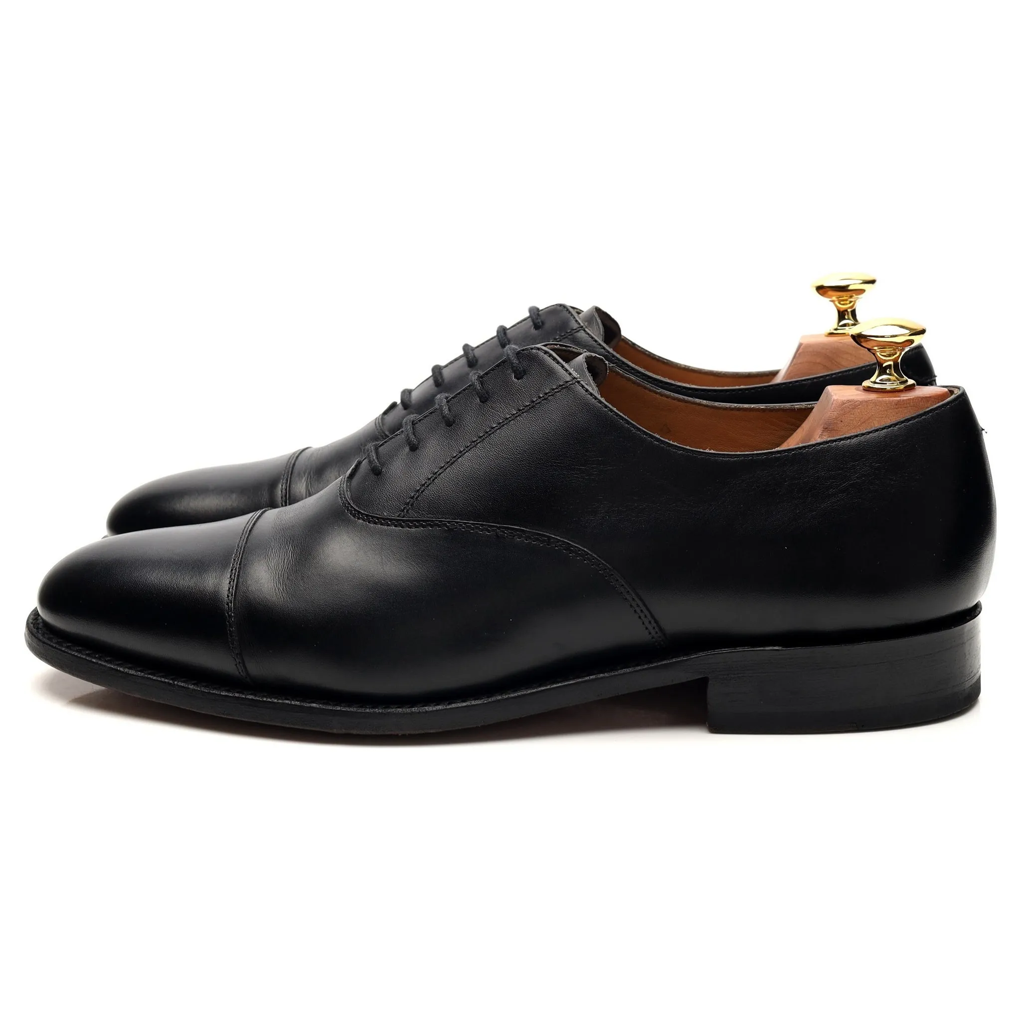 'Luton' Black Leather Oxford UK 9 G
