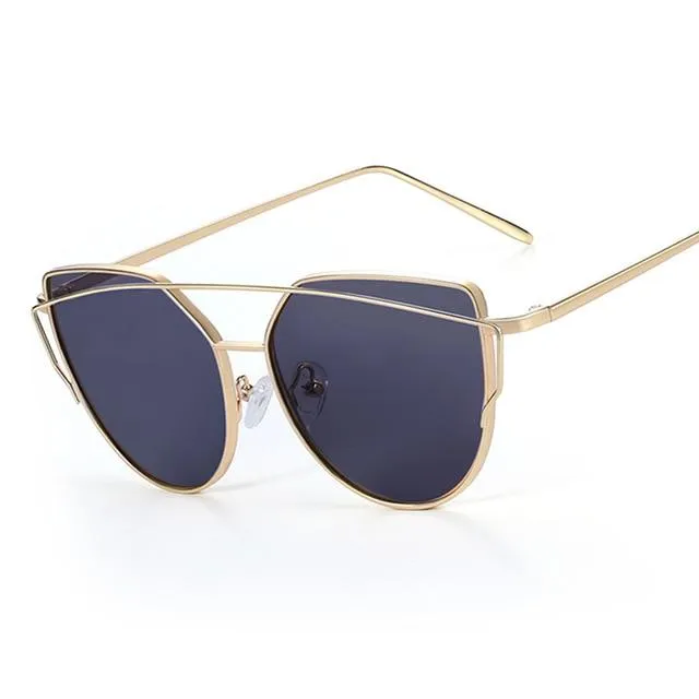 Macarons!Designer Mirror Flat Reflective Sunglasses