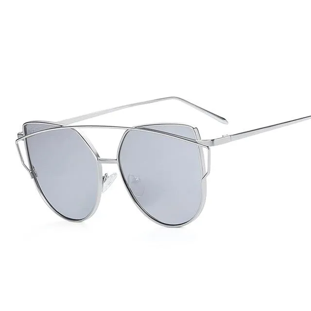 Macarons!Designer Mirror Flat Reflective Sunglasses