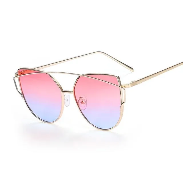 Macarons!Designer Mirror Flat Reflective Sunglasses