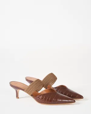 maisie heel - brown croco