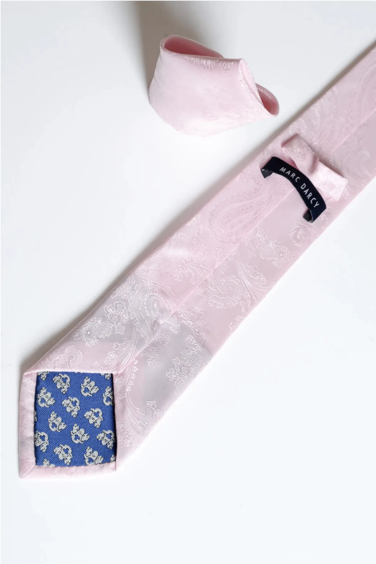 Marc Darcy Paisley Tie Set Light Pink