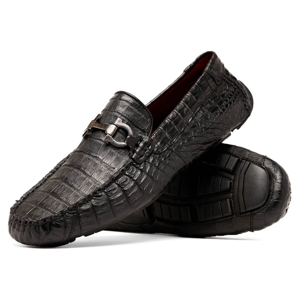 Marco Di Milano Parma Black Caiman Belly Bit Drivers