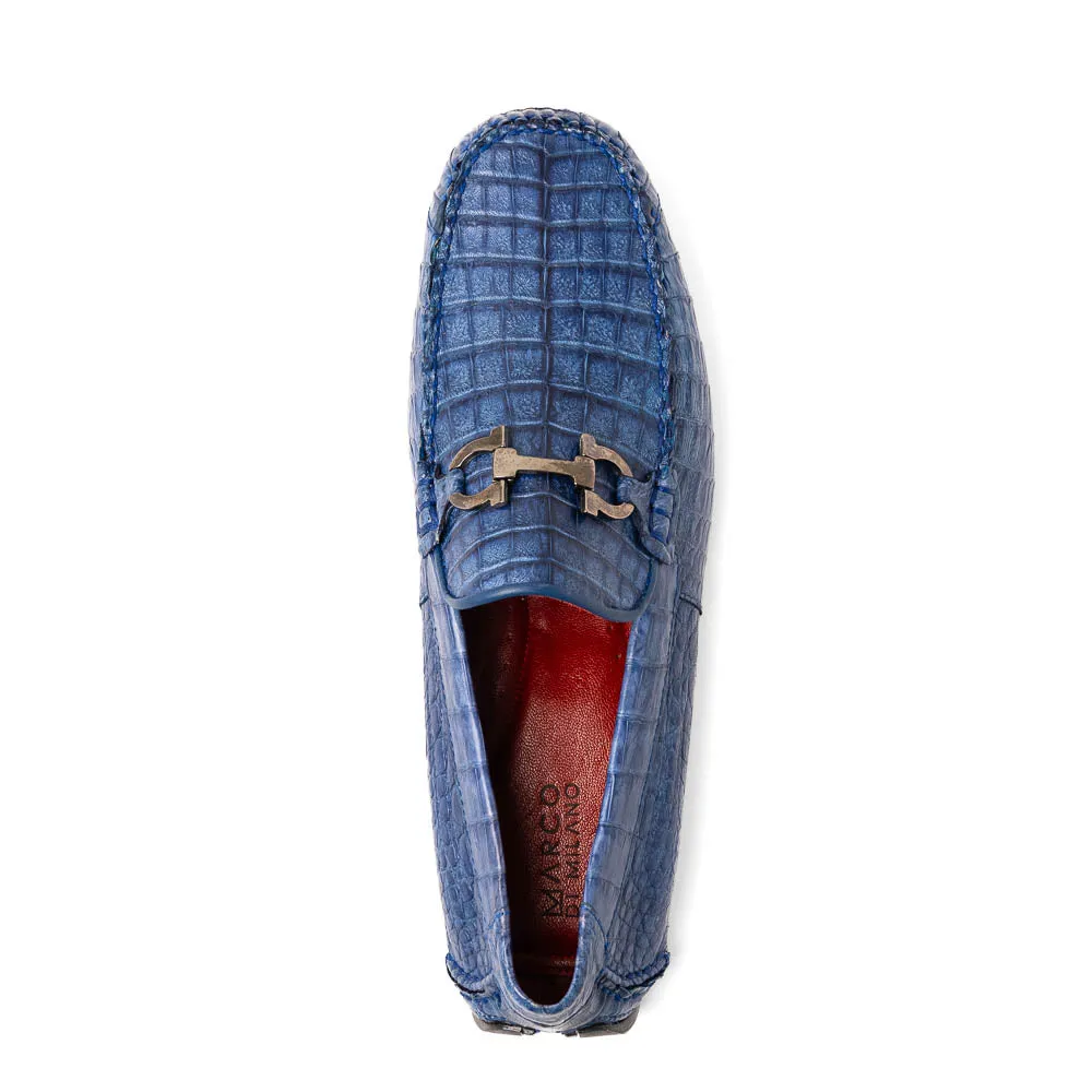 Marco Di Milano Parma Blue Jeans Caiman Belly Bit Drivers
