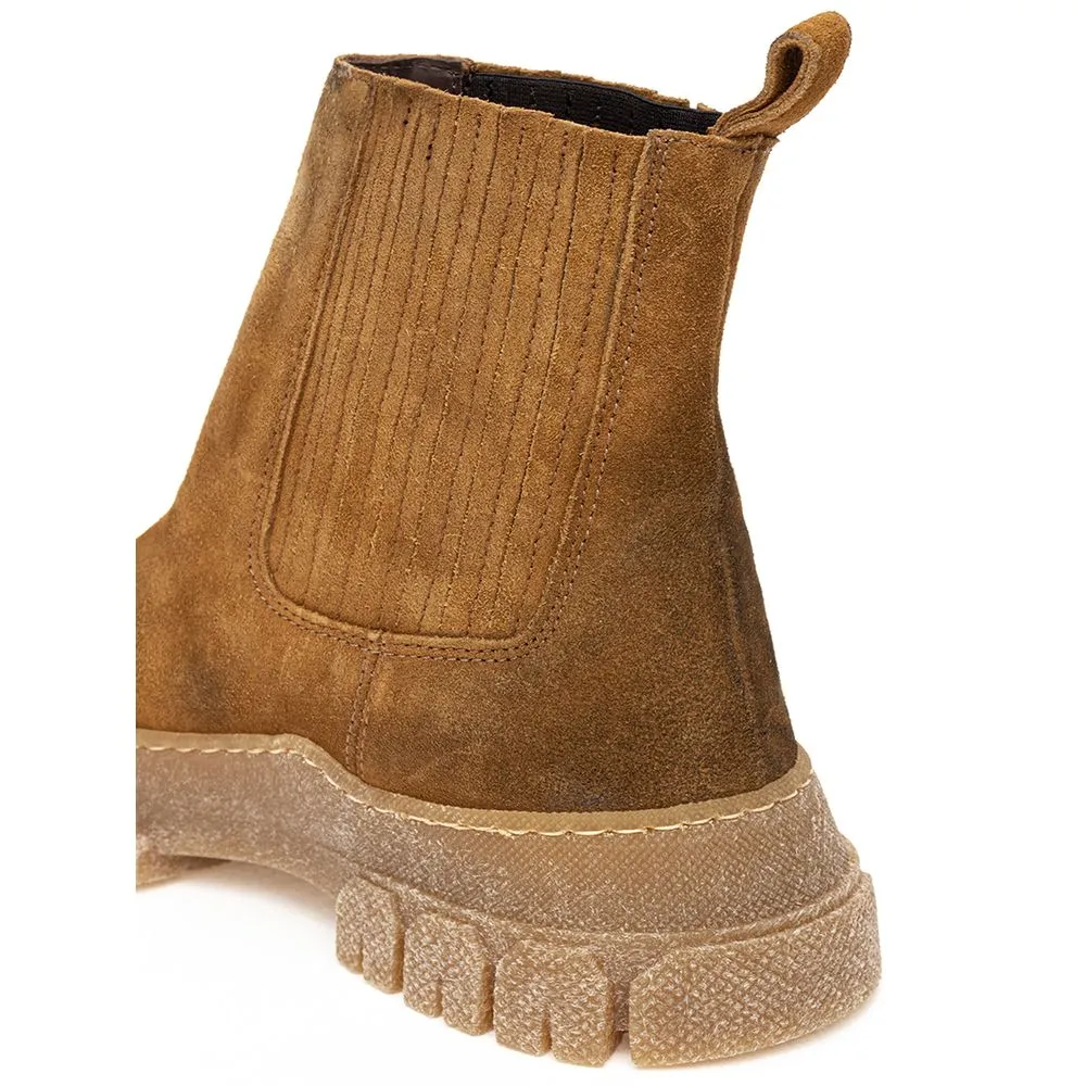Max Mara Multicolor Suede Leather Boot