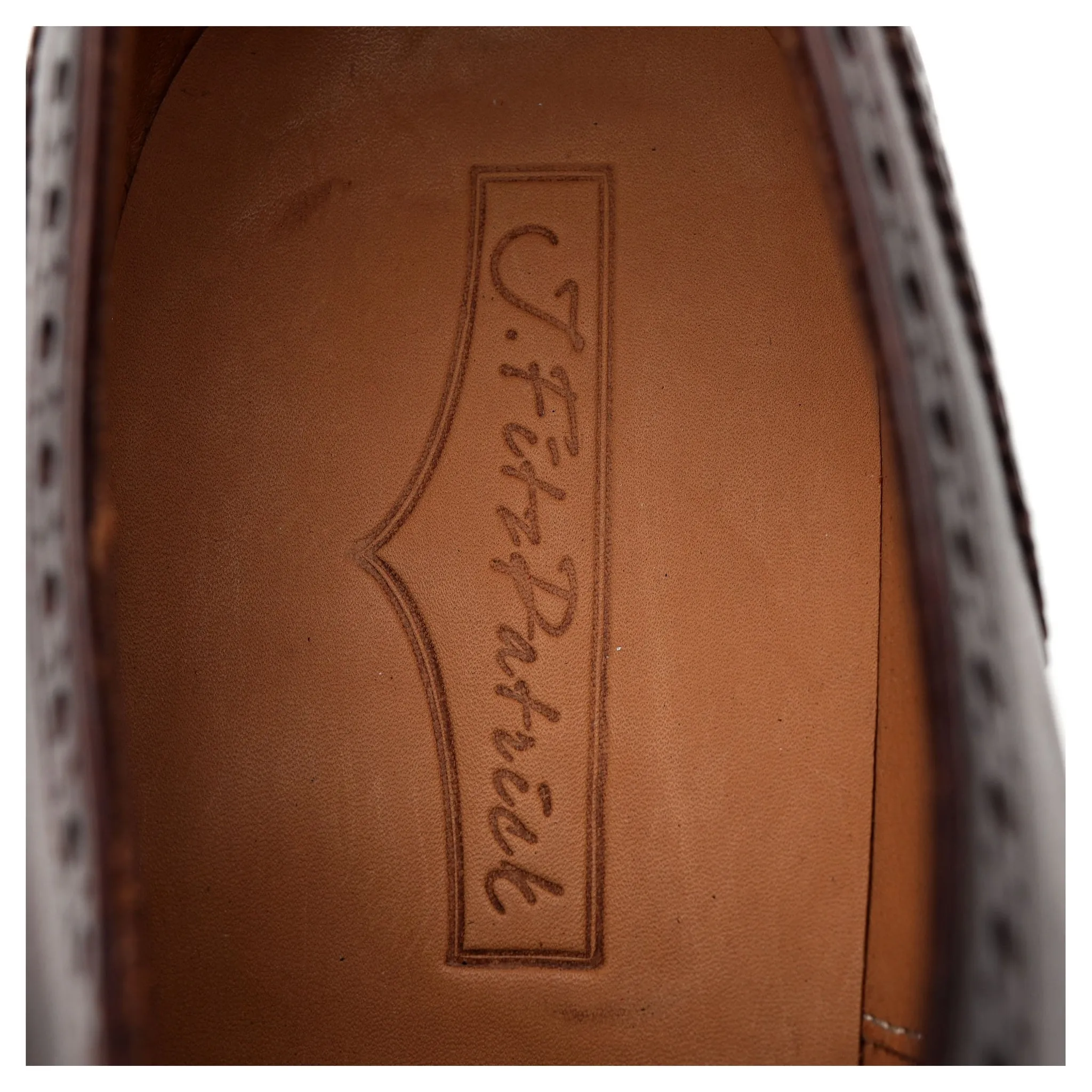 'McClure' Brown Museum Leather Oxford Brogue UK 9.5 E