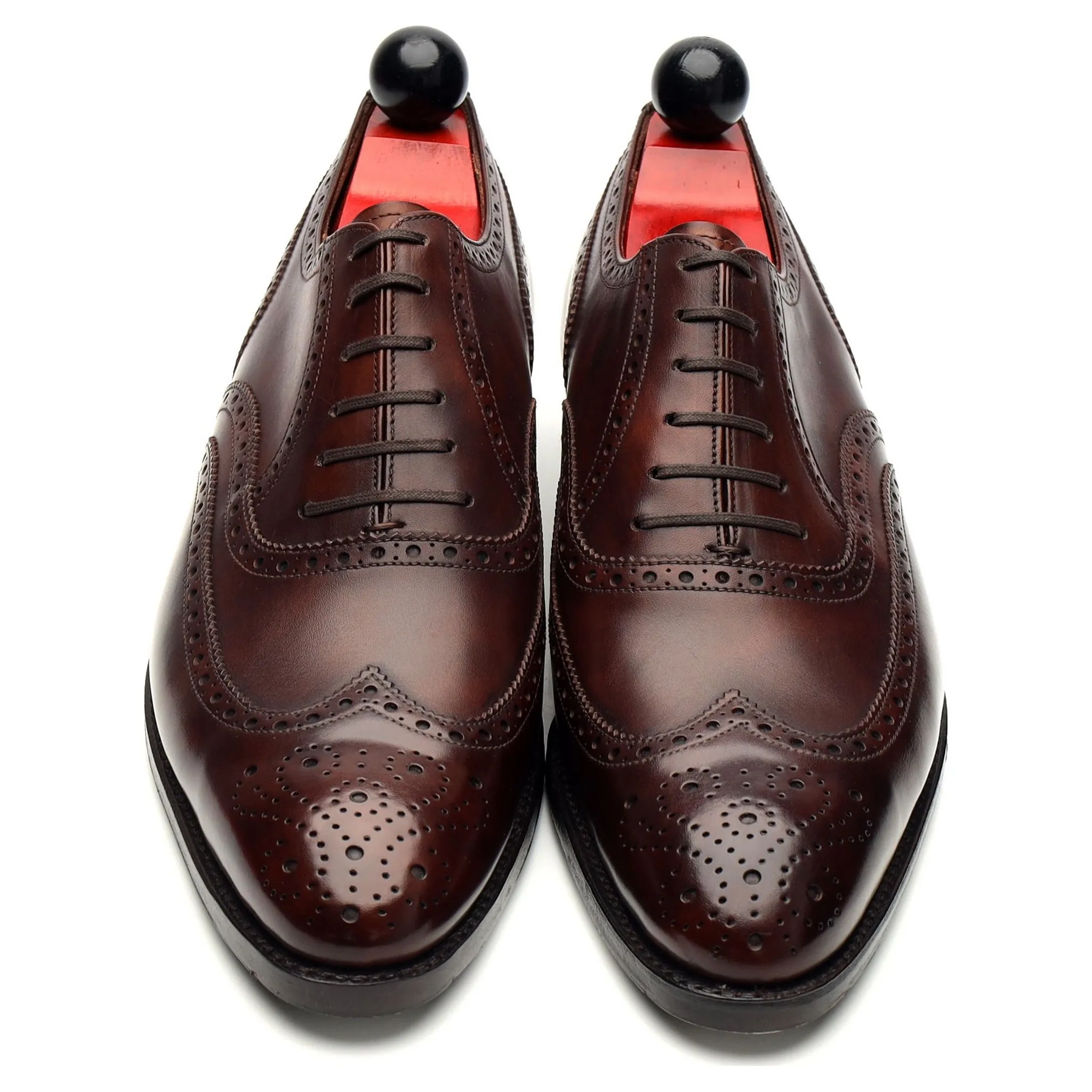 'McClure' Brown Museum Leather Oxford Brogue UK 9.5 E