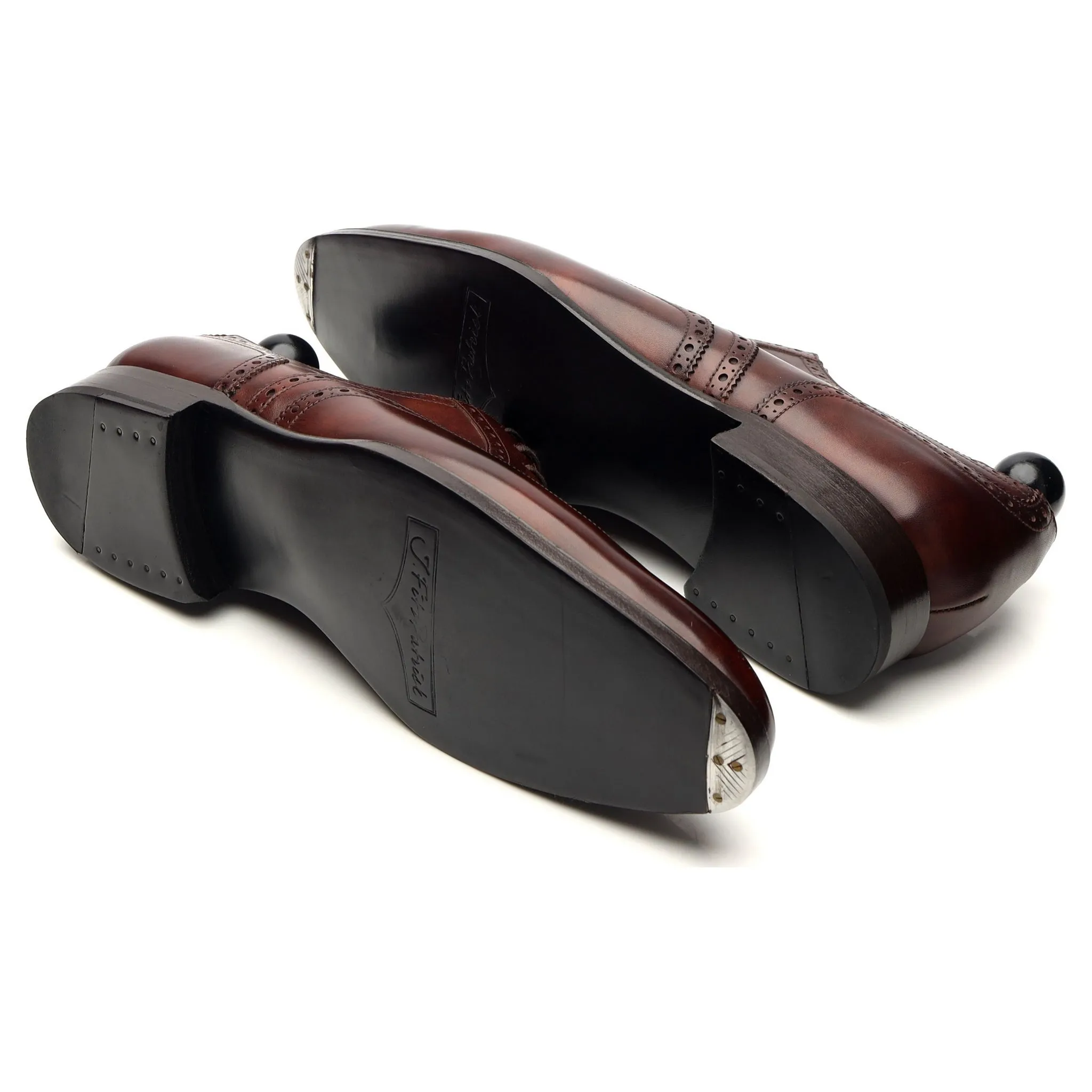 'McClure' Brown Museum Leather Oxford Brogue UK 9.5 E