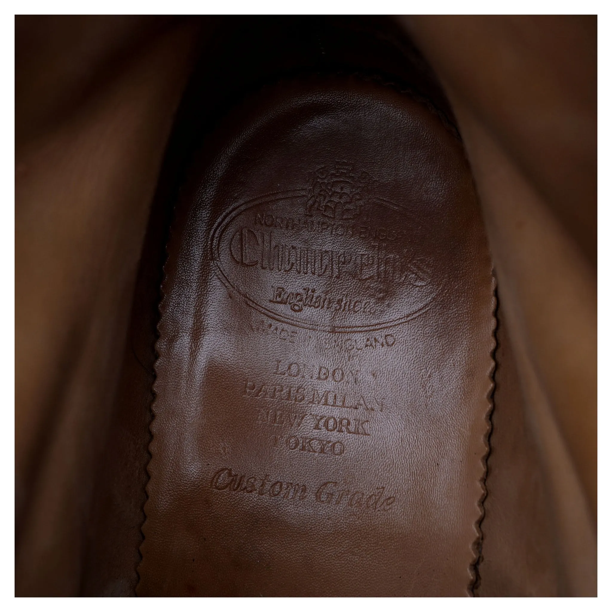 'McFarlane 2' Brown Grain Leather Brogue Derby Boot UK 8.5 G