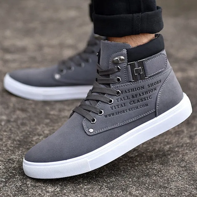 Men frosted suede casual shoes
