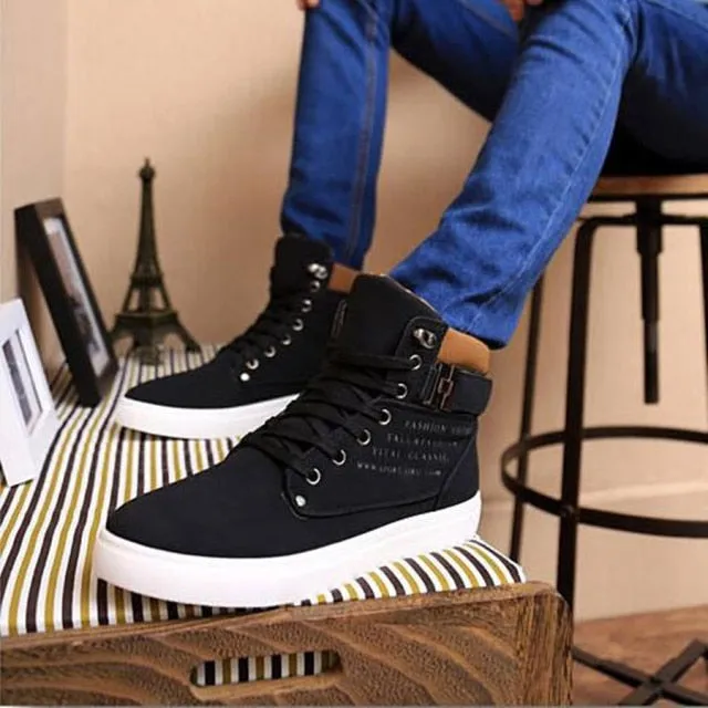 Men frosted suede casual shoes