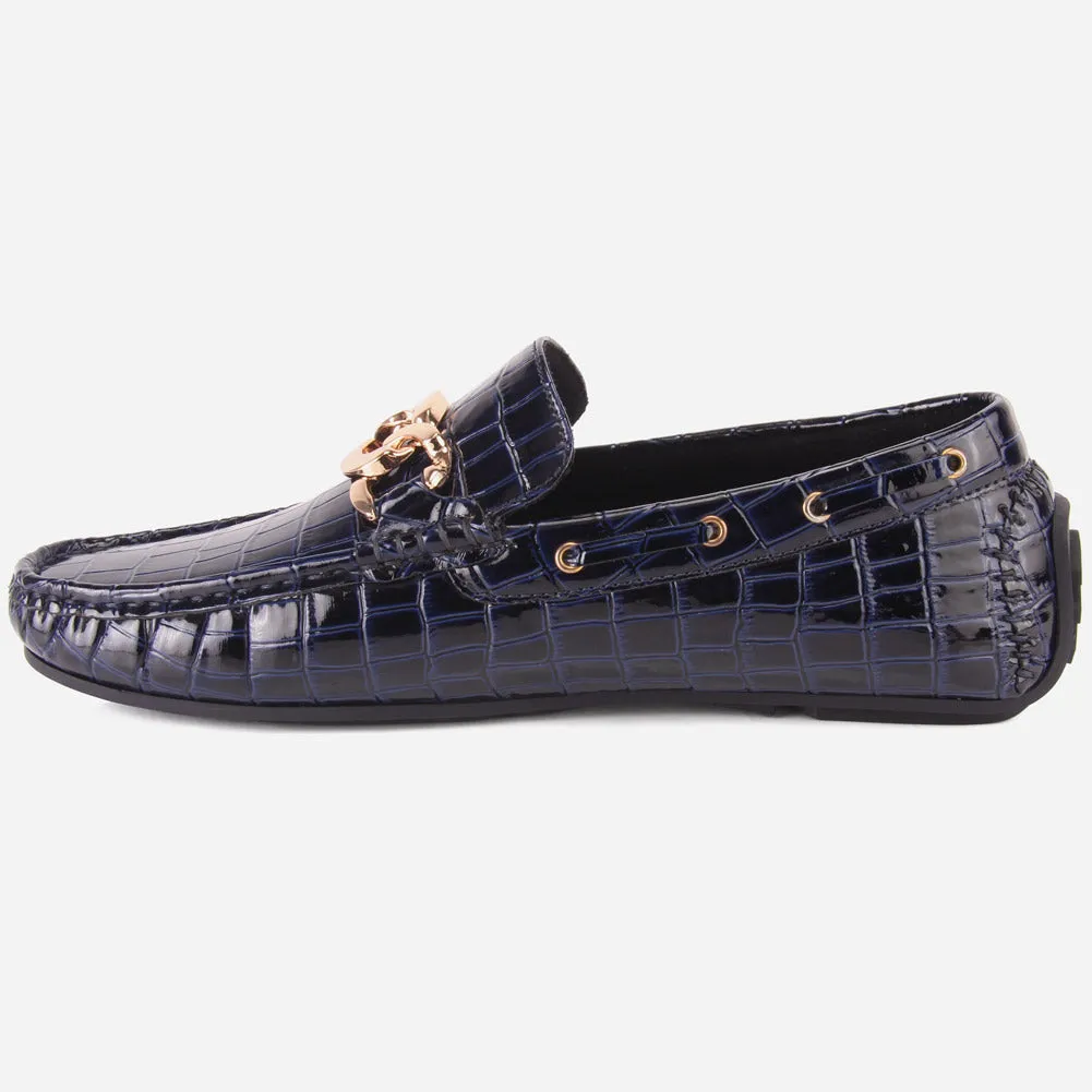 MEN "GAEL" SLIP ON RUBBER SOLE MOCCASINS