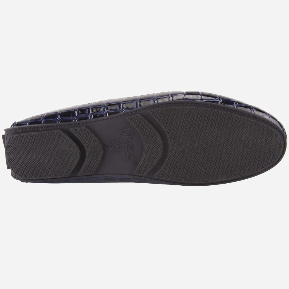 MEN "GAEL" SLIP ON RUBBER SOLE MOCCASINS