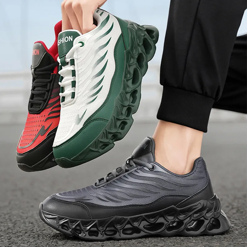 Men's Chunky Lace-Up Sneakers: Daddy Style and Sports Performance