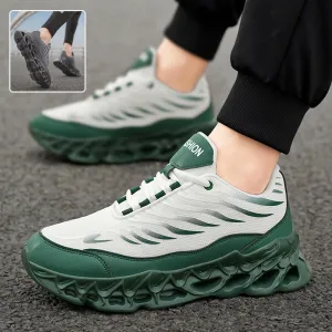 Men's Chunky Lace-Up Sneakers: Daddy Style and Sports Performance