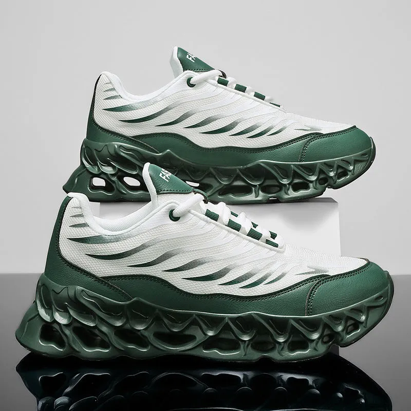Men's Chunky Lace-Up Sneakers: Daddy Style and Sports Performance