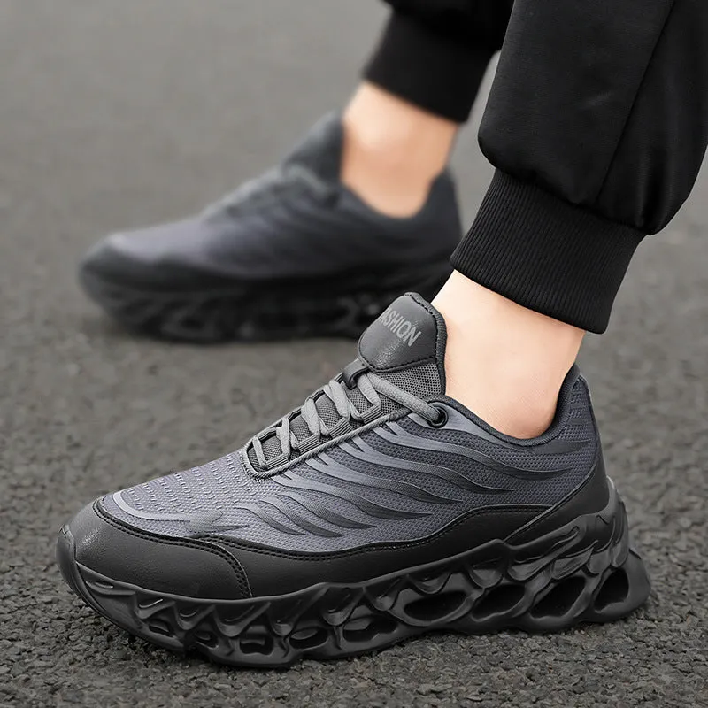 Men's Chunky Lace-Up Sneakers: Daddy Style and Sports Performance