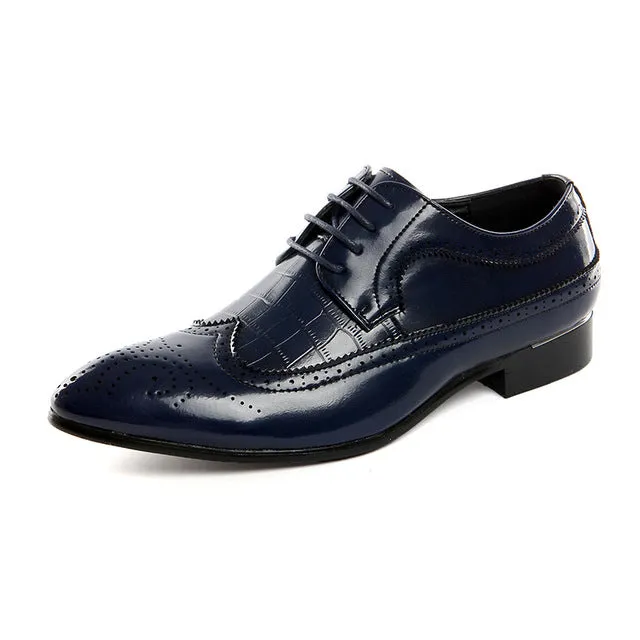 Men's Leather Business Pointed Dress Shoes